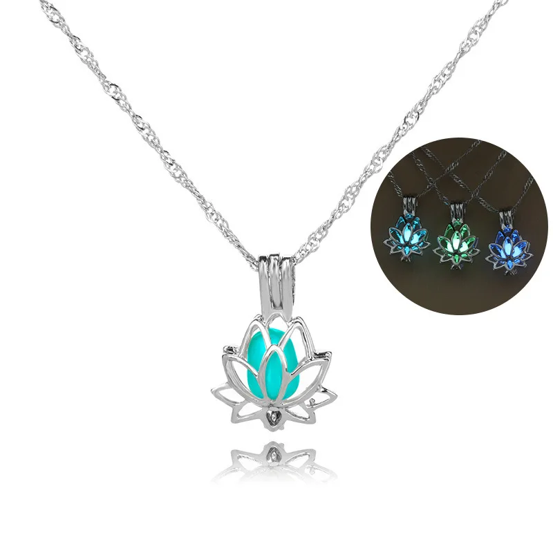 Fashion gold cross Multicolor Hollow Lotus Luminous Bead pendant necklace For Women, As pic
Fashion gold cross Multicolor Hollow Lotus Luminous Bead pendant necklace For Women, As pic