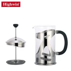 Pot French Press Coffee Maker Luxury Iso9001 350Ml Cold Brew Heat Resistant Pot French Press Glass Coffee Maker
