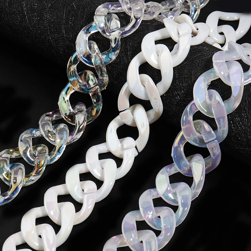 Linsoir 50pcs/lot White Transparent Chain Rings Buckles Acrylic Beaded Ring Buckle Clasps for DIY Hand Bag Jewelry Making Chains, Mixcolor
Linsoir 50pcs/lot White Transparent Chain Rings Buckles Acrylic Beaded Ring Buckle Clasps for DIY Hand Bag Jewelry Making Chains, Mixcolor