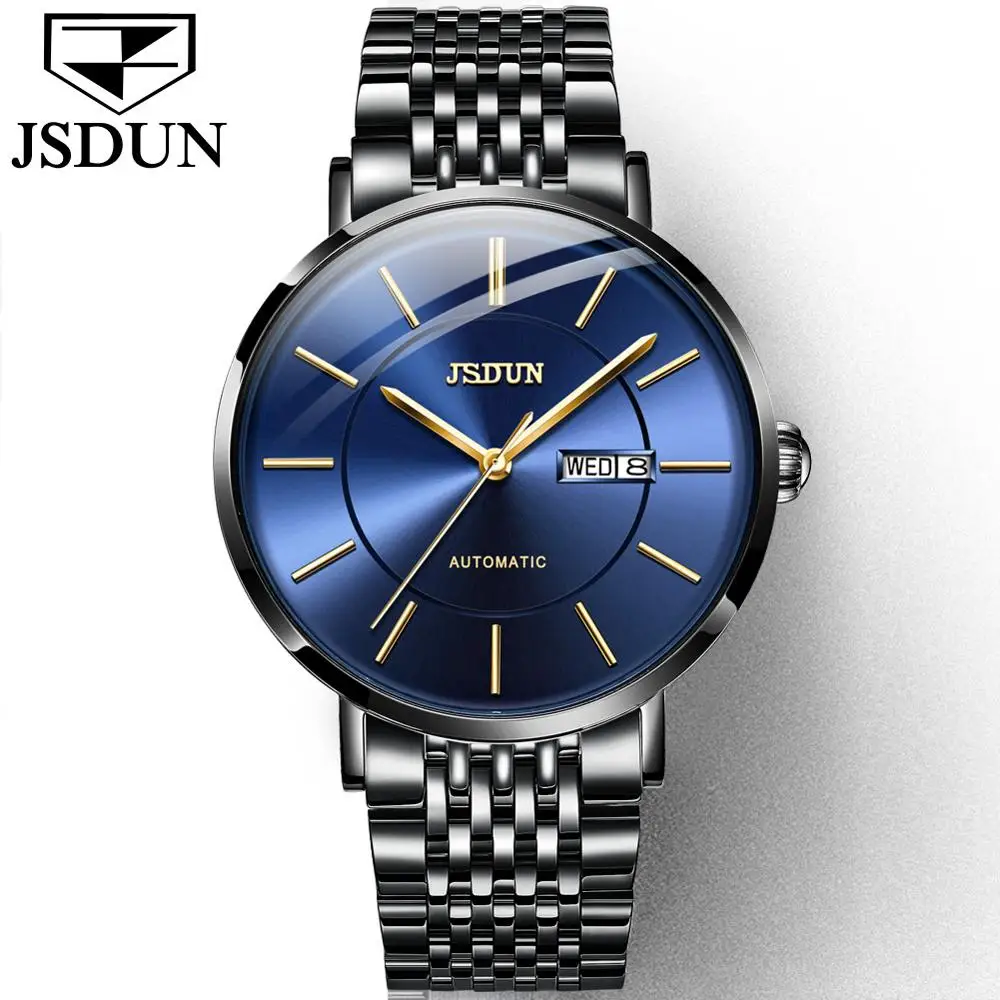 JSDUN 8835 Men Hand Watch Luxury Brand Automatic Mechanical WristWatch Minimalist Date Alloy Material WaterProof Clock Men
JSDUN 8835 Men Hand Watch Luxury Brand Automatic Mechanical WristWatch Minimalist Date Alloy Material WaterProof Clock Men