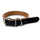 Collar Collars For OEM Custom Pet Traction Series Pure Leather Collar Dog Collars For Medium And Small Dog