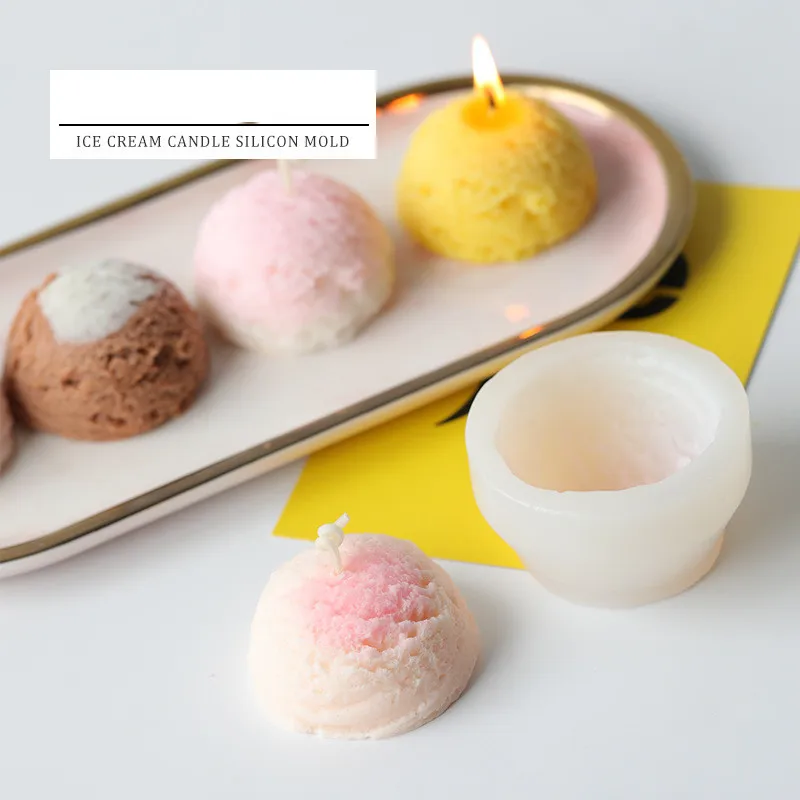 LOVE'N LV418P Ice Cream Hemisphere Candle Silicone Mold sweet ball mold for party decoration, White
LOVE'N LV418P Ice Cream Hemisphere Candle Silicone Mold sweet ball mold for party decoration, White