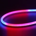 Indivially addressable silicon rgb 5v ws2812b 60led flexible led neon strip light