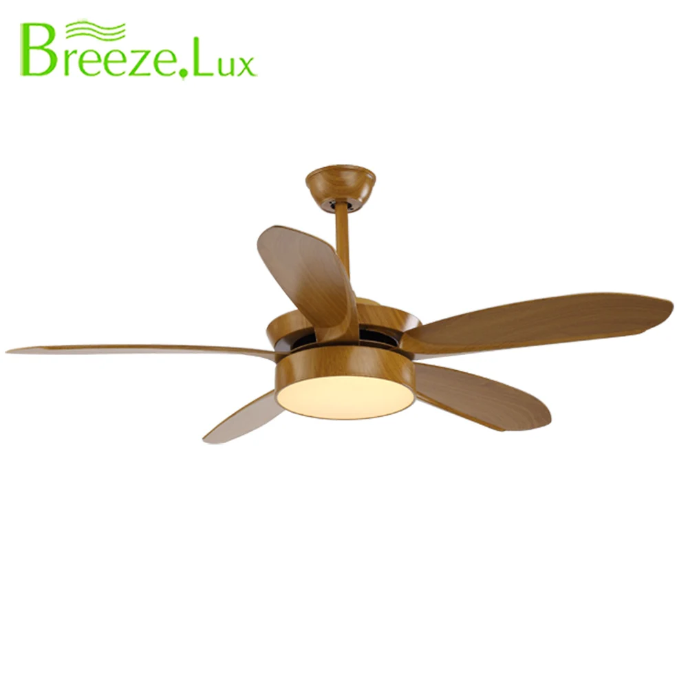 2019 Newest Modern Decorative Wood Grain 5 Blades Dc Motor Pure