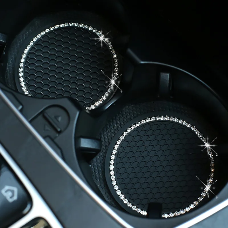 Non-slip Car Water Cup Pad Diamond Rhinestone Rubber Mat for Bottle Holder Coaster Auto Interior Anti-skid Cup Holders, Natural color
Non-slip Car Water Cup Pad Diamond Rhinestone Rubber Mat for Bottle Holder Coaster Auto Interior Anti-skid Cup Holders, Natural color