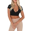 Wholesale Fad Multiple Colour High Elasticity Breathable Ladies Sexy Crop Top T Shirt