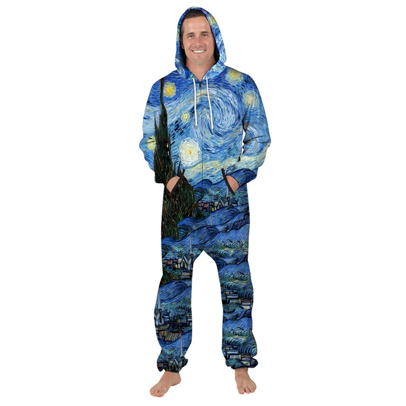 High Quality Unisex All-over 3D Novelty Digital Print Hoodies Pajamas Hooded Jumpsuit Rompers
High Quality Unisex All-over 3D Novelty Digital Print Hoodies Pajamas Hooded Jumpsuit Rompers