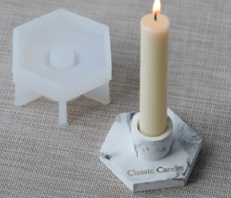 LOVE'N LV289L Hexagonal Candlestick mould marble pattern long Candlestick DIY aromatherapy candle gypsum candlestick
LOVE'N LV289L Hexagonal Candlestick mould marble pattern long Candlestick DIY aromatherapy candle gypsum candlestick