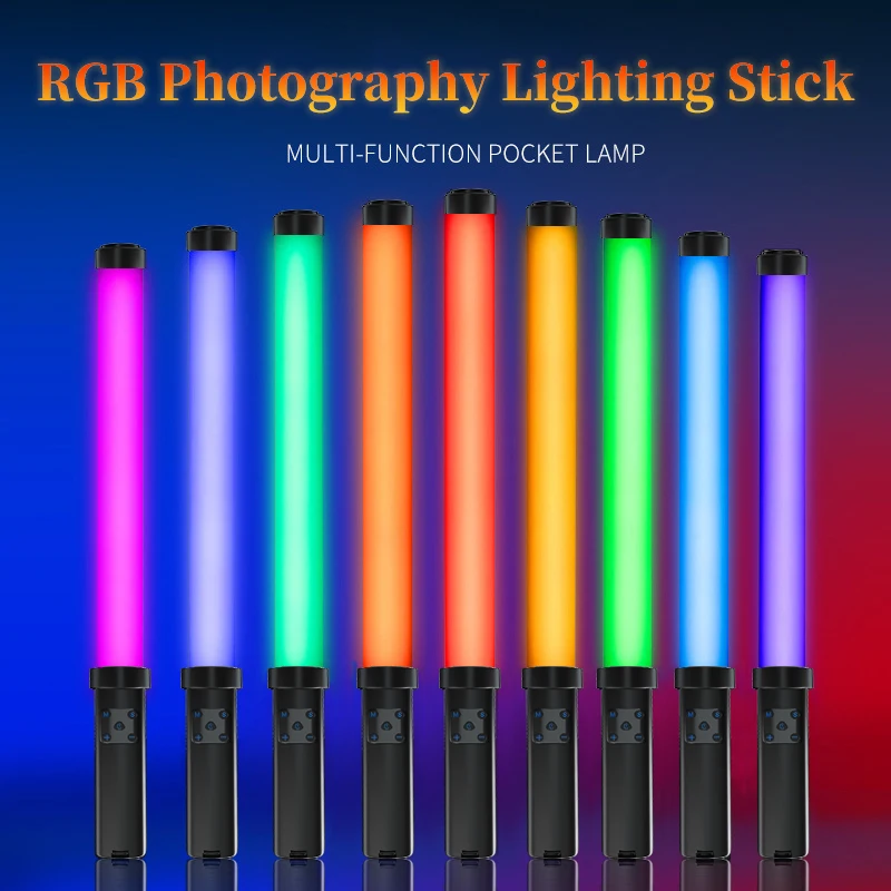 New Portable RGB LED Ring Light Stick Color Handheld Photography Light Stick for Photos Video Movie Vlog
New Portable RGB LED Ring Light Stick Color Handheld Photography Light Stick for Photos Video Movie Vlog