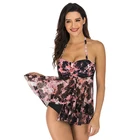 2020 Fashion Haoshou Sexy 2 Piece Swimsuits For Women Twist Mesh Digital Printed Pregnancy Swimwear for Women