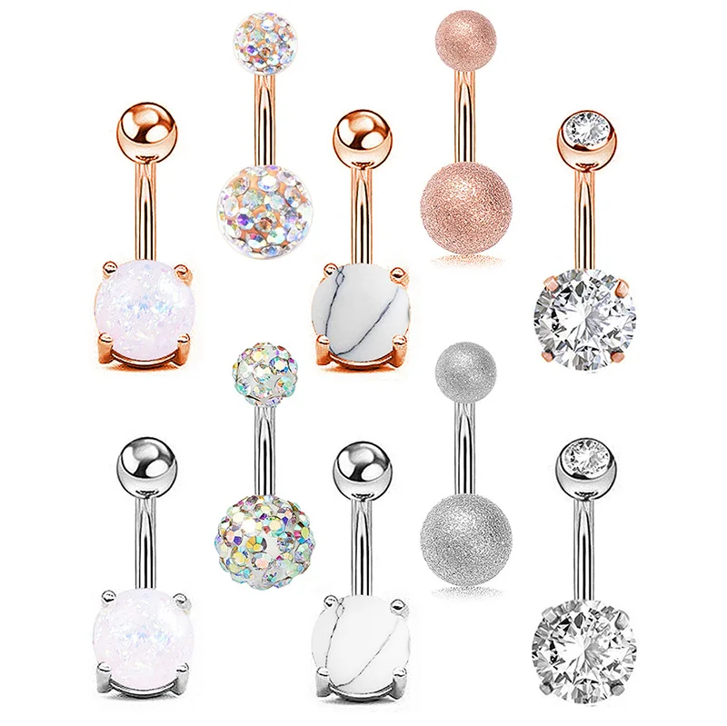 2020 Women Body Jewelry Stainless Steel Navel Button Rings Set Rose Gold Silver Crystal Belly Navel Piercing Ring, Picture
2020 Women Body Jewelry Stainless Steel Navel Button Rings Set Rose Gold Silver Crystal Belly Navel Piercing Ring, Picture
