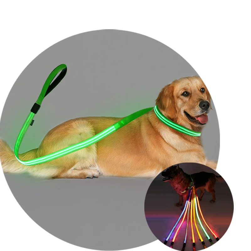 Wholesale USB Rechargeable Light up Led Dog Leash Pet Collars & Leashes for Dogs 120MA Rechargeable Battery Nylon Customized
Wholesale USB Rechargeable Light up Led Dog Leash Pet Collars & Leashes for Dogs 120MA Rechargeable Battery Nylon Customized