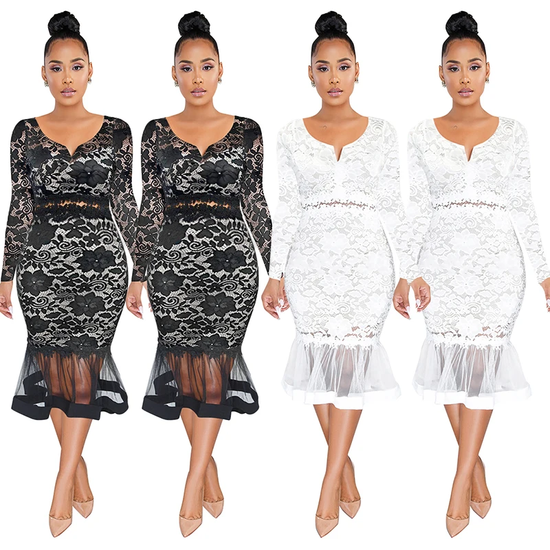 Amazon Hot Sale Lace Mermaid Dress Sexy Tulle Casual Long Sleeve Elegant Evening Dress for Women, Picture color
Amazon Hot Sale Lace Mermaid Dress Sexy Tulle Casual Long Sleeve Elegant Evening Dress for Women, Picture color