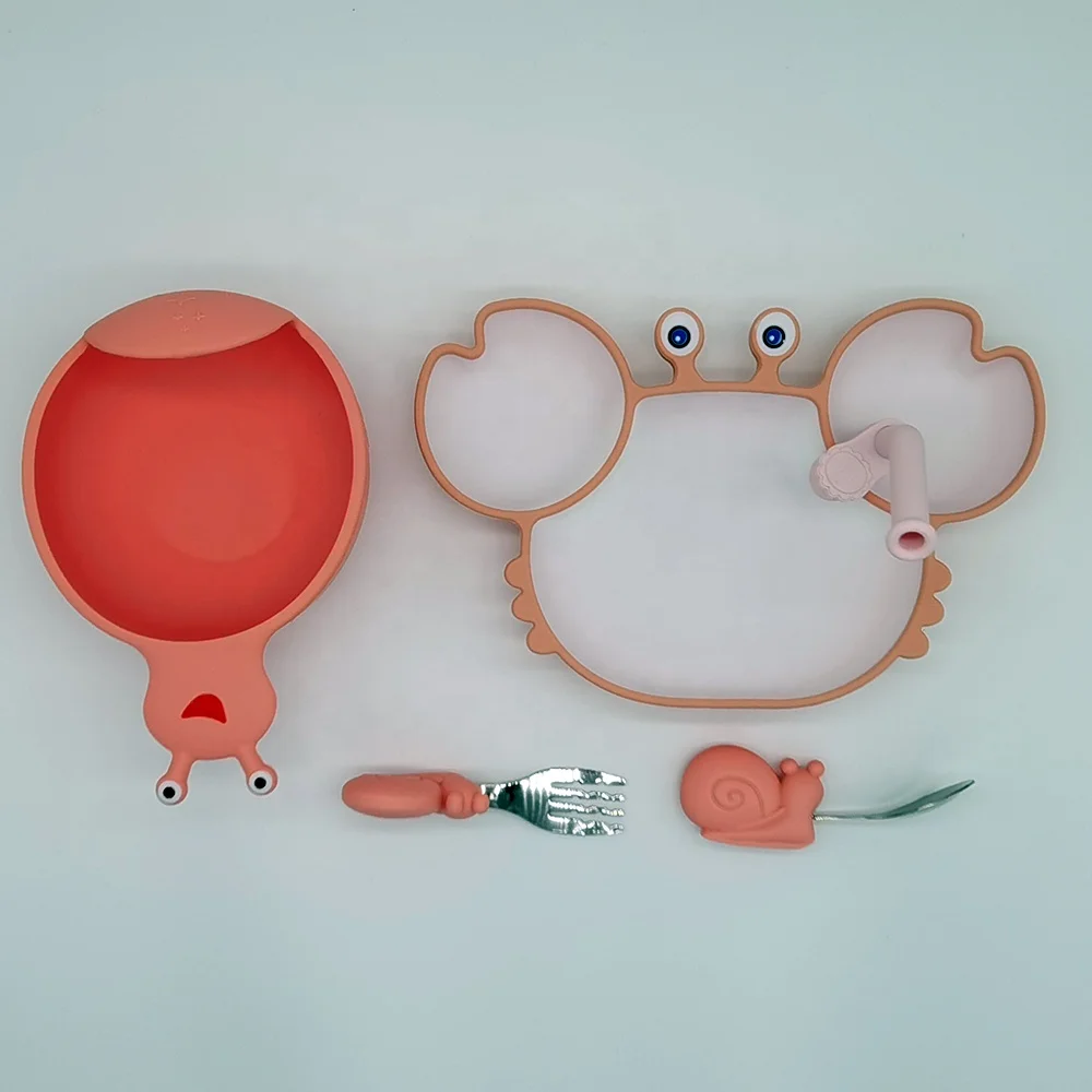 High Quality Cheap 1set Silicone Baby Feeding Bowl Tableware Dinner Plate Set For Kids
High Quality Cheap 1set Silicone Baby Feeding Bowl Tableware Dinner Plate Set For Kids