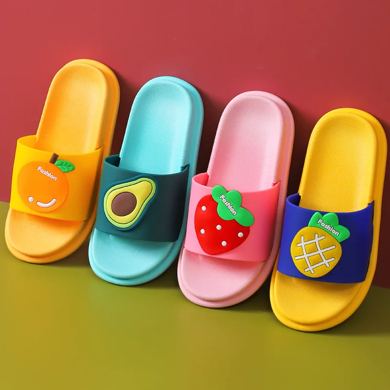 Children's summer fruit slippers cartoon in-outdoor boys and girls baby bathroom non-slip slippers, As shown
Children's summer fruit slippers cartoon in-outdoor boys and girls baby bathroom non-slip slippers, As shown