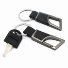 Hot selling high quality custom logo metal leather car key ring keychain