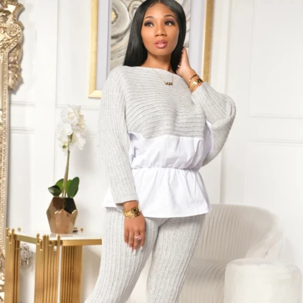 RBX New Arrival Lady Winter Contrast Color Sweatshirt Slim Trouser Set High Elasticity Tracksuits Women 2 Piece
RBX New Arrival Lady Winter Contrast Color Sweatshirt Slim Trouser Set High Elasticity Tracksuits Women 2 Piece