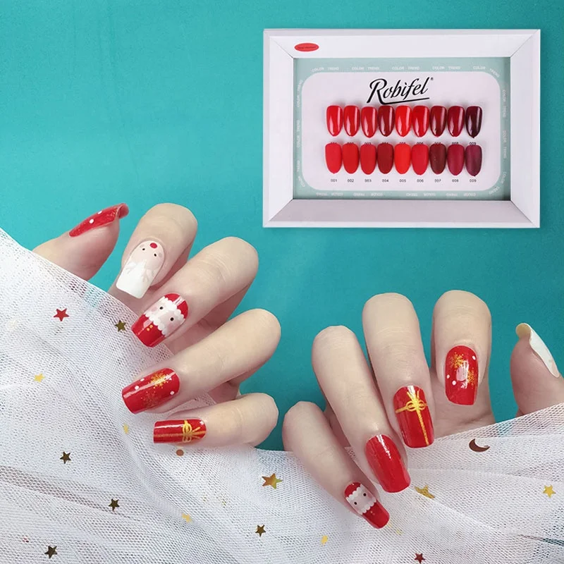 Robifel Christmas Manicure 9 Color Series Gel Non Toxic UV LED Gel Polish For Nail Salon Suppliers Nails Gel, 9 colors
Robifel Christmas Manicure 9 Color Series Gel Non Toxic UV LED Gel Polish For Nail Salon Suppliers Nails Gel, 9 colors
