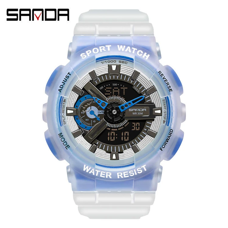 SNADA LED Digital Watch For Men Causal Sport Wristwatches Dual Display Silicon Transparent Strap All the pointers are working, 3 colors
SNADA LED Digital Watch For Men Causal Sport Wristwatches Dual Display Silicon Transparent Strap All the pointers are working, 3 colors