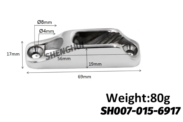 product marine hardware stainless steel boat clam cleat inox for rope-0