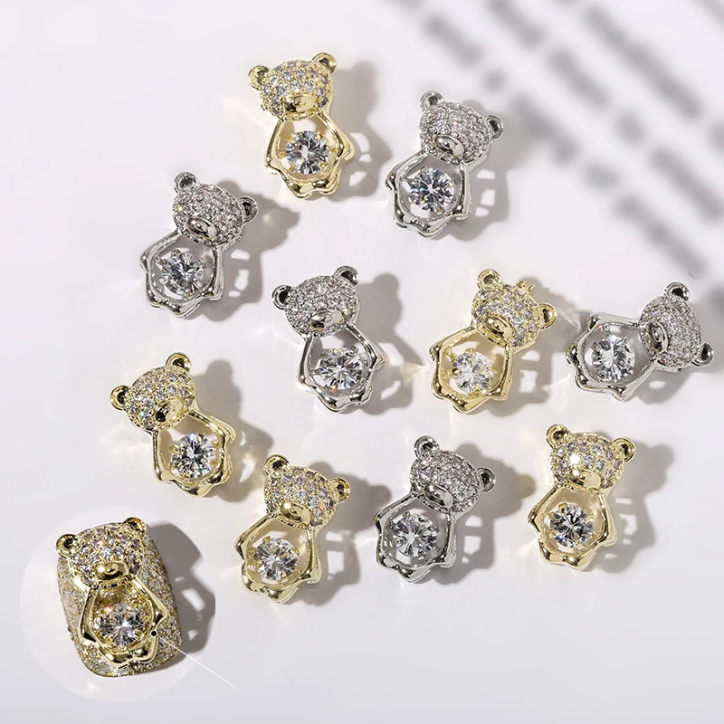 Paso Sico Small Bear Shiny Animal Alloy Zircon Nail Art Charms for Diamond Nail Art Decoration
Paso Sico Small Bear Shiny Animal Alloy Zircon Nail Art Charms for Diamond Nail Art Decoration