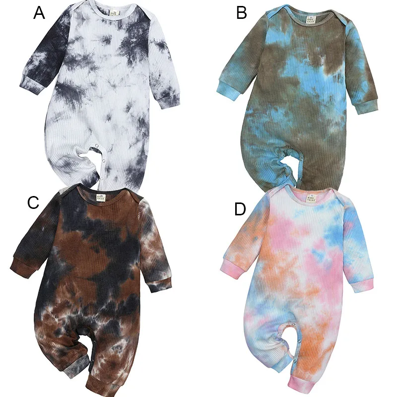 New Spring Autumn Kids Clothes Baby Tie Dye Romper Long Sleeve Infants Gradient color Jumpsuits Boys Girls Casual Clothing M371
New Spring Autumn Kids Clothes Baby Tie Dye Romper Long Sleeve Infants Gradient color Jumpsuits Boys Girls Casual Clothing M371