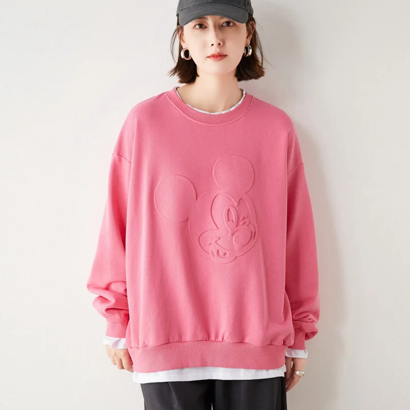 2021 Candy colors Crewneck Customised Cotton Normal Thickness Streetwear Mickey Letter 3d Embossed Hoodie For Women's Sweatshirt, Solid colors and customized colors
2021 Candy colors Crewneck Customised Cotton Normal Thickness Streetwear Mickey Letter 3d Embossed Hoodie For Women's Sweatshirt, Solid colors and customized colors
