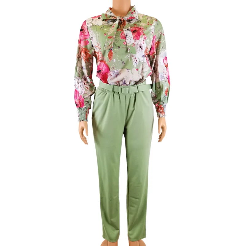 spring autumn women clothing New arrivals long sleeve woman casual Floral printed office formal shirt and pants two piece set, Customized color
spring autumn women clothing New arrivals long sleeve woman casual Floral printed office formal shirt and pants two piece set, Customized color