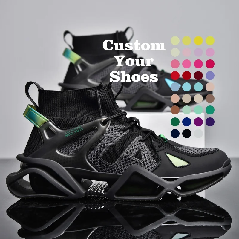 Fashion Breathable Men Sneakers High Top Running Shoes for Men Outdoors Walking Sport Shoes Comfortable Mens fashion sneakers
Fashion Breathable Men Sneakers High Top Running Shoes for Men Outdoors Walking Sport Shoes Comfortable Mens fashion sneakers