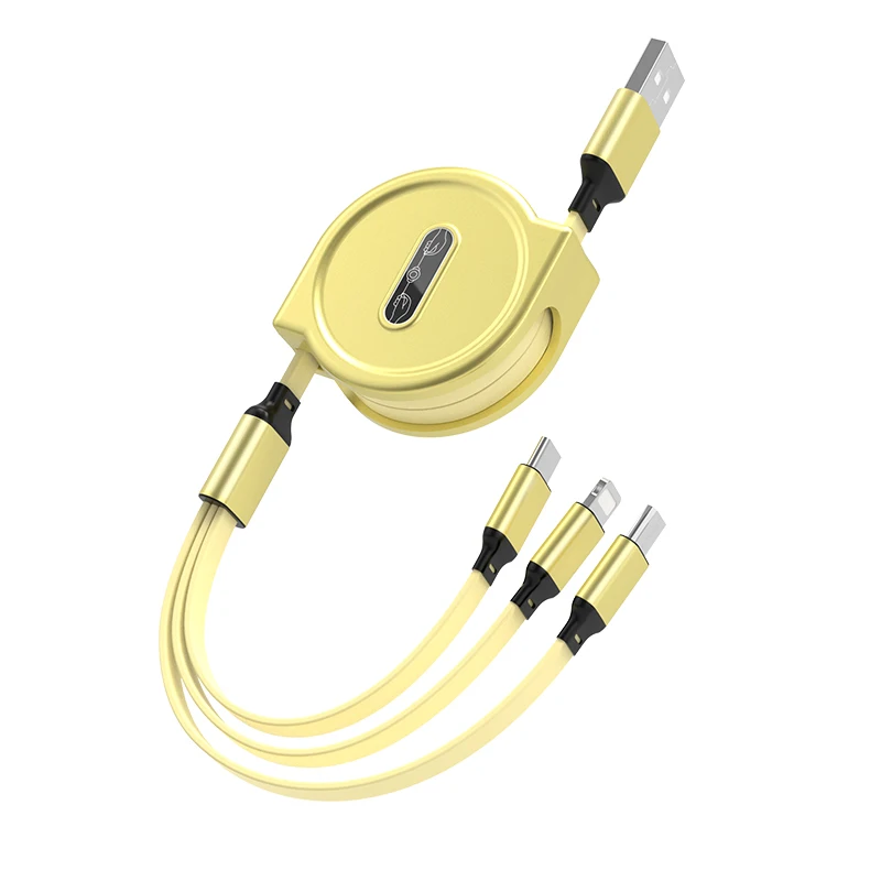 New 3A fast charging cable Macarone three in one data cable Mobile phone currency
New 3A fast charging cable Macarone three in one data cable Mobile phone currency