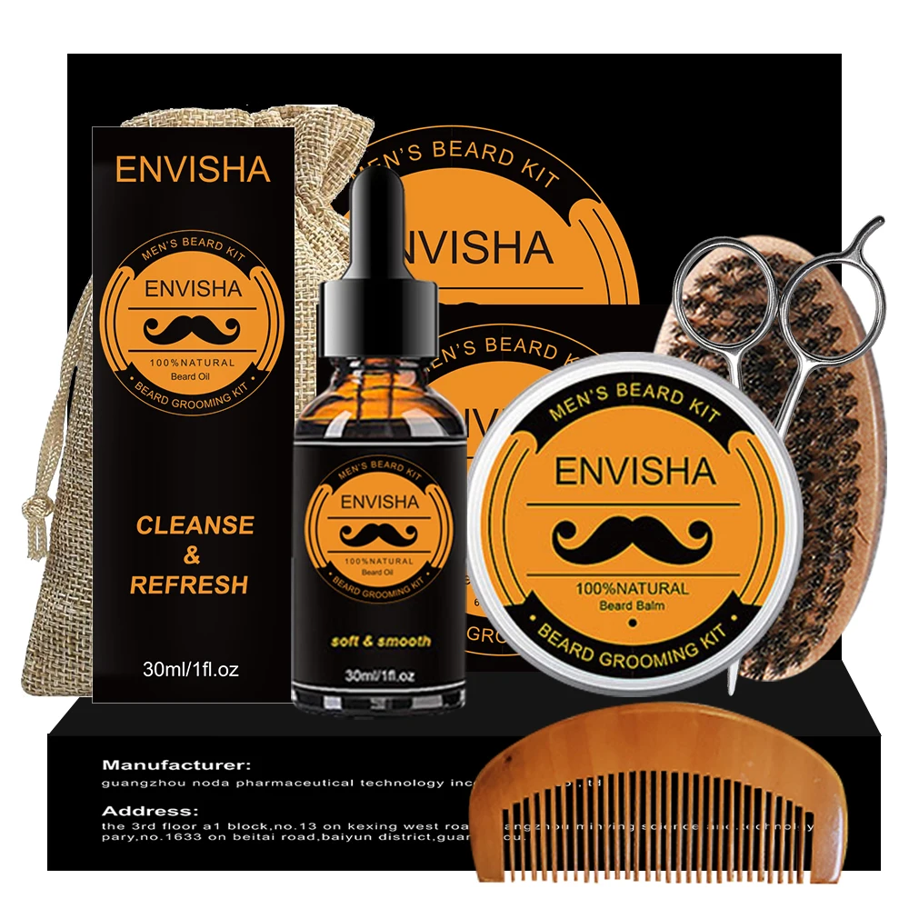 free gift roller 2021 hot selling mens beard care 6 in 1 natural black beard grooming gift kit set
free gift roller 2021 hot selling mens beard care 6 in 1 natural black beard grooming gift kit set
