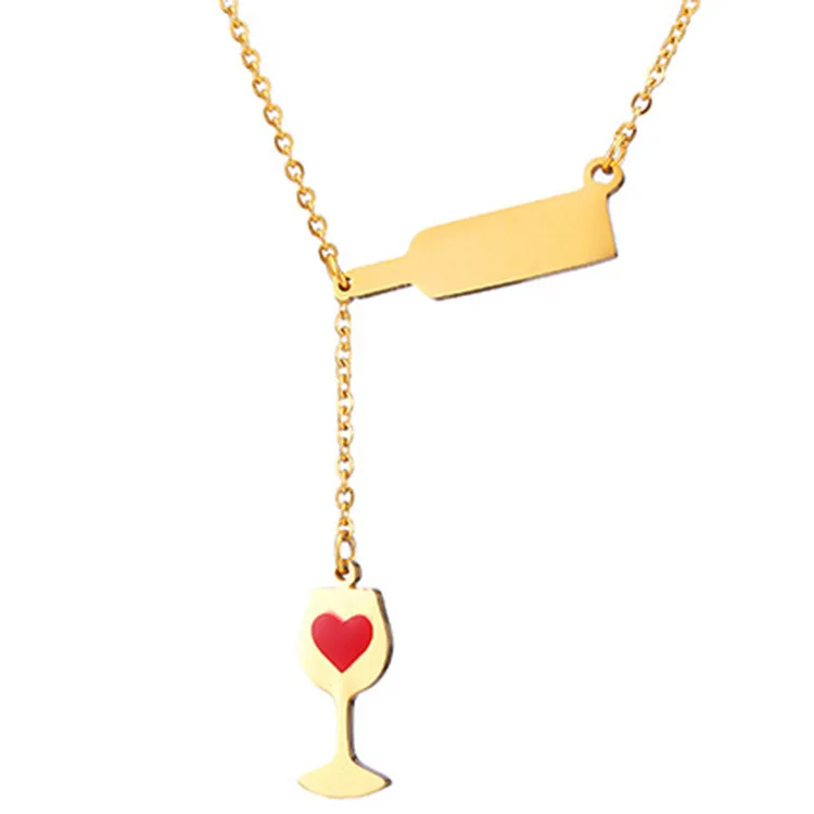 Fashion Wine Bottle Long Pendant Necklace For Women Party Gift Alloy Wine Bottle Necklace Necklaces
Fashion Wine Bottle Long Pendant Necklace For Women Party Gift Alloy Wine Bottle Necklace Necklaces