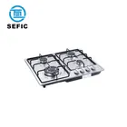 4 Burner Gas Stove Cast Iron Beehive Burner Cheap Price Table Top Stainless Steel Panel