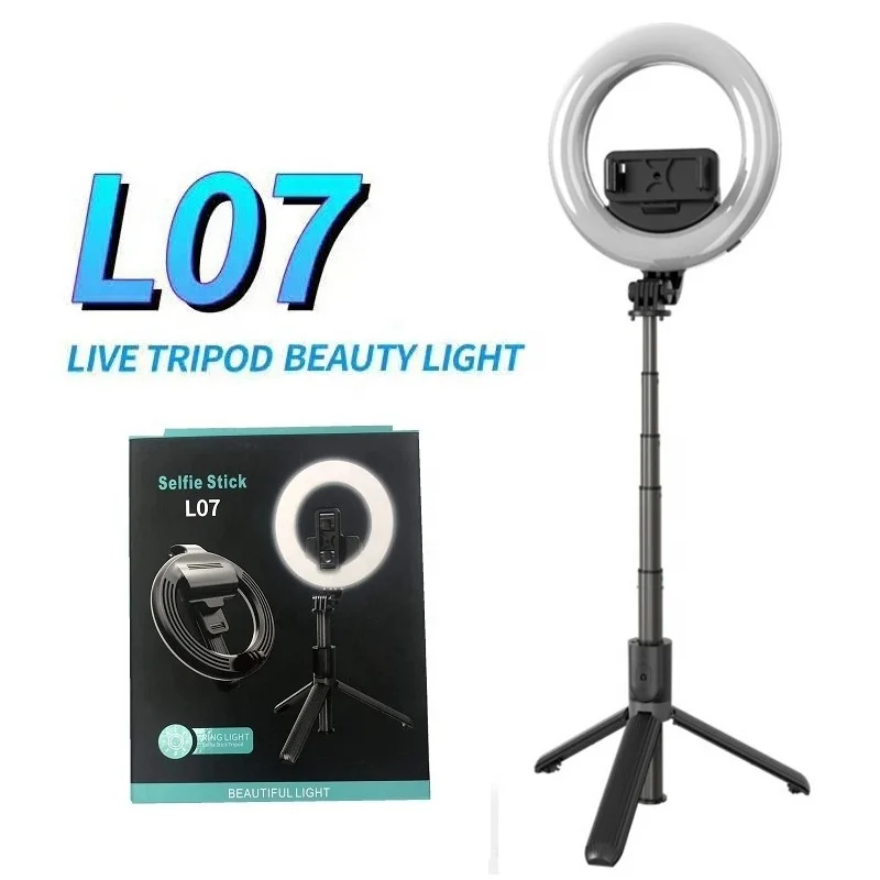 Hot Sale L07 Selfie Stick Tripod with Adjustable LED Ring Fill Light and Wireless Remote Control
Hot Sale L07 Selfie Stick Tripod with Adjustable LED Ring Fill Light and Wireless Remote Control