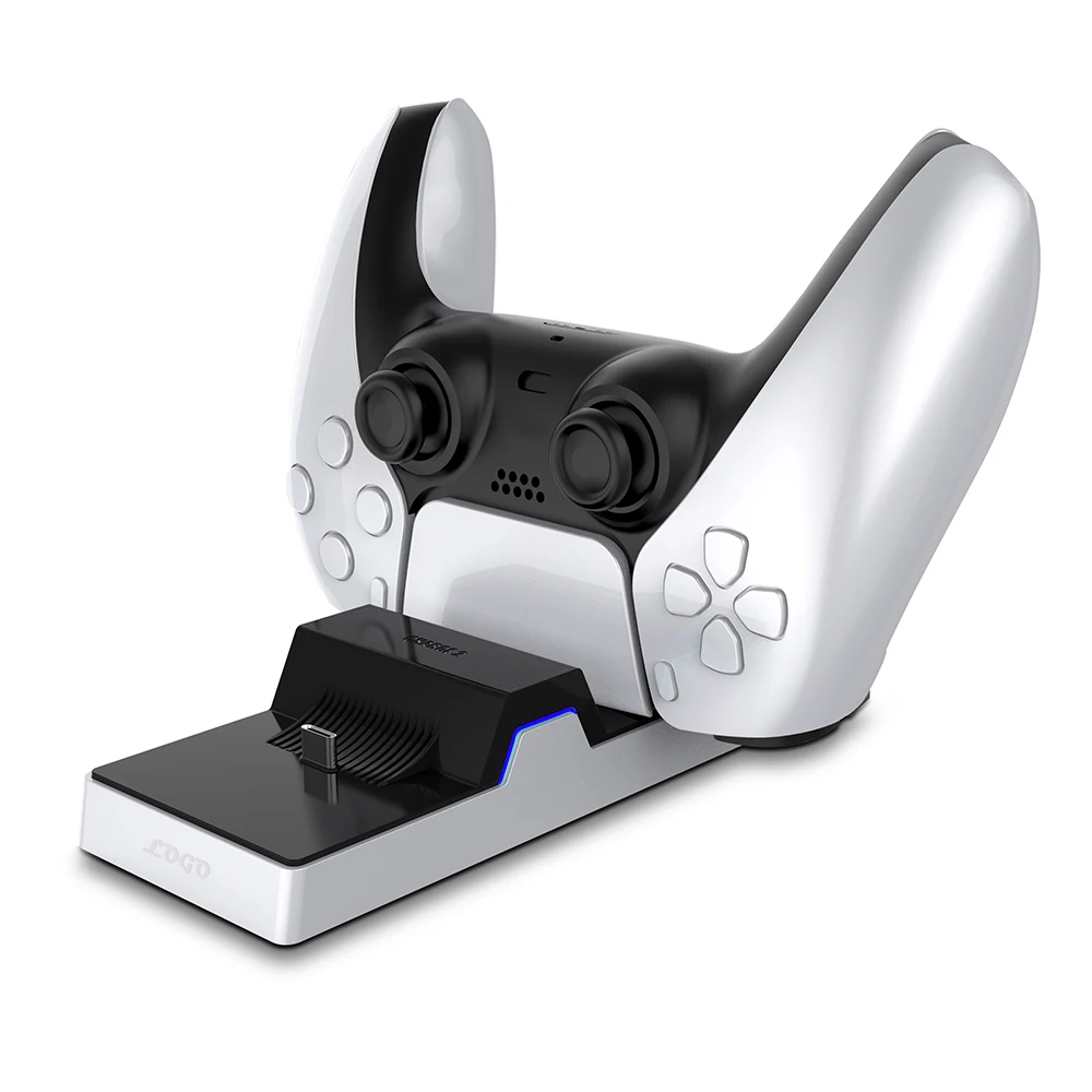 For PS5 controller charger charging stand dual charging with indicator light for PlayStation 5, Black and white
For PS5 controller charger charging stand dual charging with indicator light for PlayStation 5, Black and white