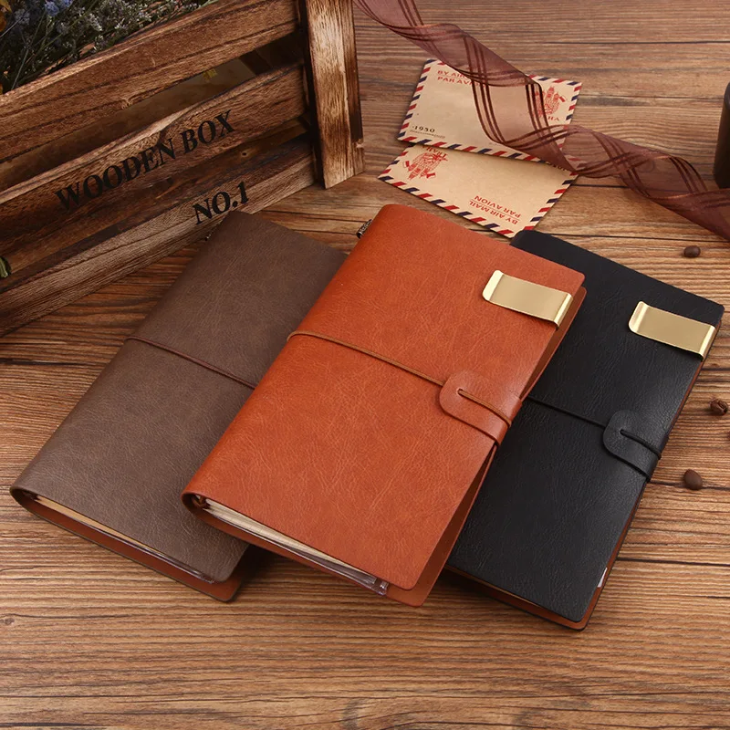 Business creative loose-leaf notebook retro hand account book hand account book A6 notebook custom LOGO diary book, Gradient color
Business creative loose-leaf notebook retro hand account book hand account book A6 notebook custom LOGO diary book, Gradient color