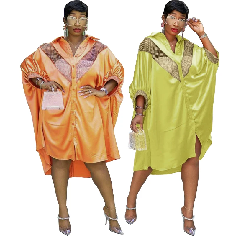 plus size women dress 2021 single button solid dress shirt for women full sleeves loose waist elegant women's t shirts dress, Yellow/orange
plus size women dress 2021 single button solid dress shirt for women full sleeves loose waist elegant women's t shirts dress, Yellow/orange