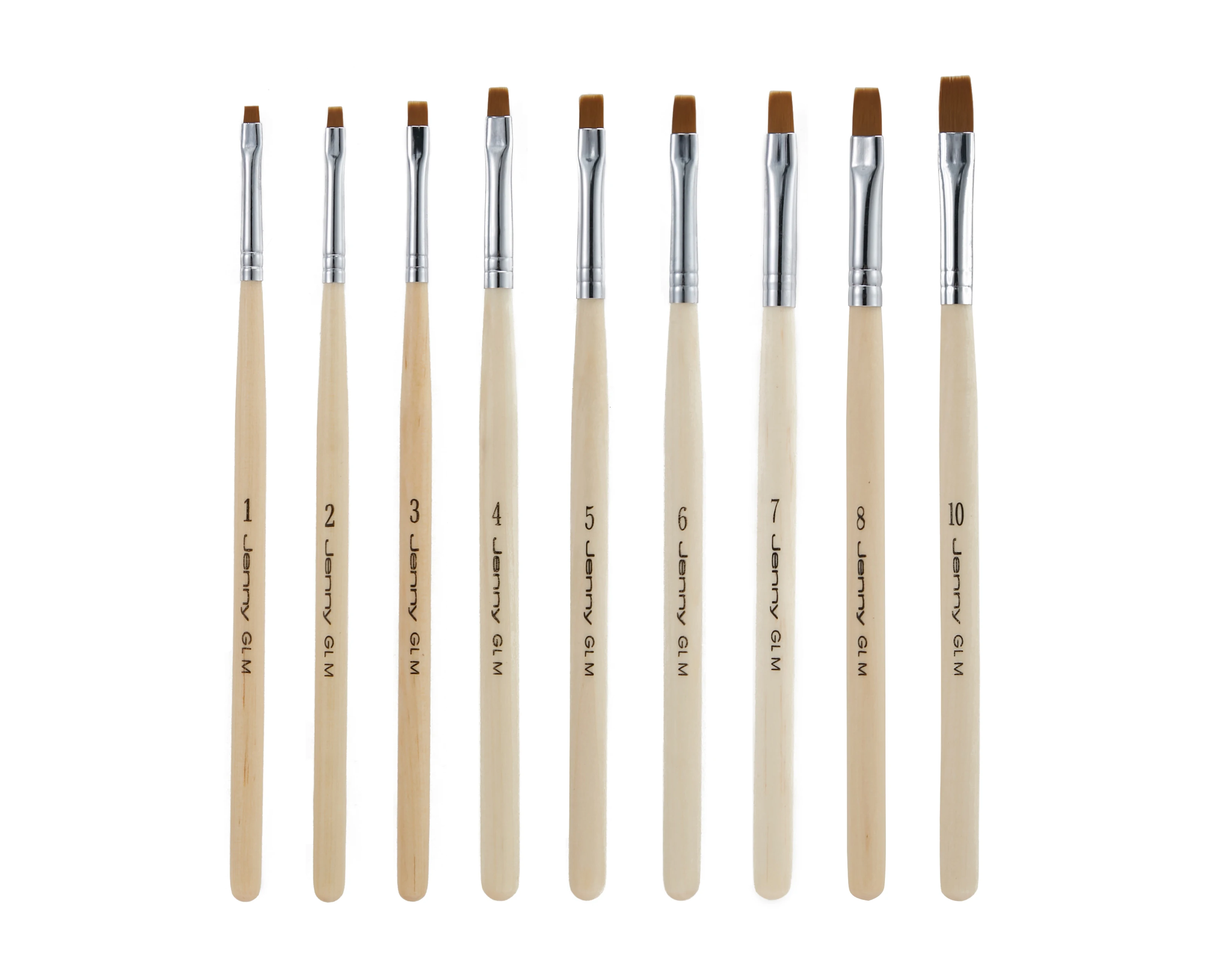 High Quality Custom Logo Wood Handle Nylon Hair Flat Gel Nail Art Brush, Accept customizaton
High Quality Custom Logo Wood Handle Nylon Hair Flat Gel Nail Art Brush, Accept customizaton