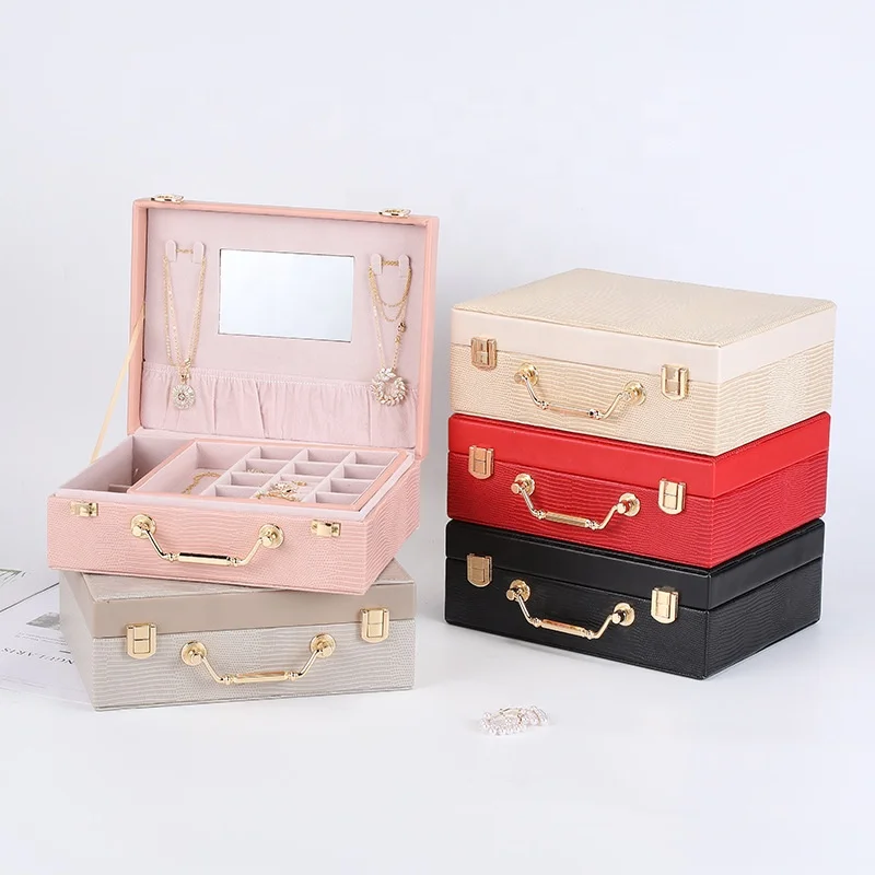 Wholesale In Stock Luxury Jewelry Box Organizer Storage Travel Leather Wooden Jewelry Box Packaging With Mirror
Wholesale In Stock Luxury Jewelry Box Organizer Storage Travel Leather Wooden Jewelry Box Packaging With Mirror