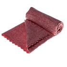 Eco-friendly different color multi-purpose two-faced plush microfiber Suede sports towel or Hiking sport cloth