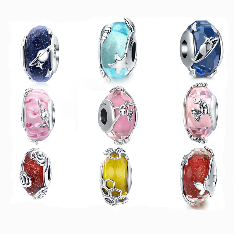 Murano Glass Bead Orchid Flower Starfish Honeycomb Butterfly Charm Fit Original Pandora Bracelet Silver 925 DIY Women Jewelry
Murano Glass Bead Orchid Flower Starfish Honeycomb Butterfly Charm Fit Original Pandora Bracelet Silver 925 DIY Women Jewelry