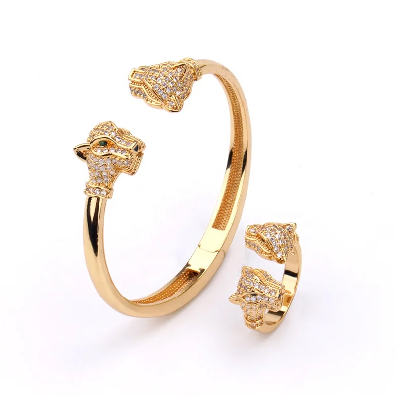 wholesale fine jewelry bracelet women Zircon double Robot panther head bangles bracelet 18k gold jewelry
wholesale fine jewelry bracelet women Zircon double Robot panther head bangles bracelet 18k gold jewelry