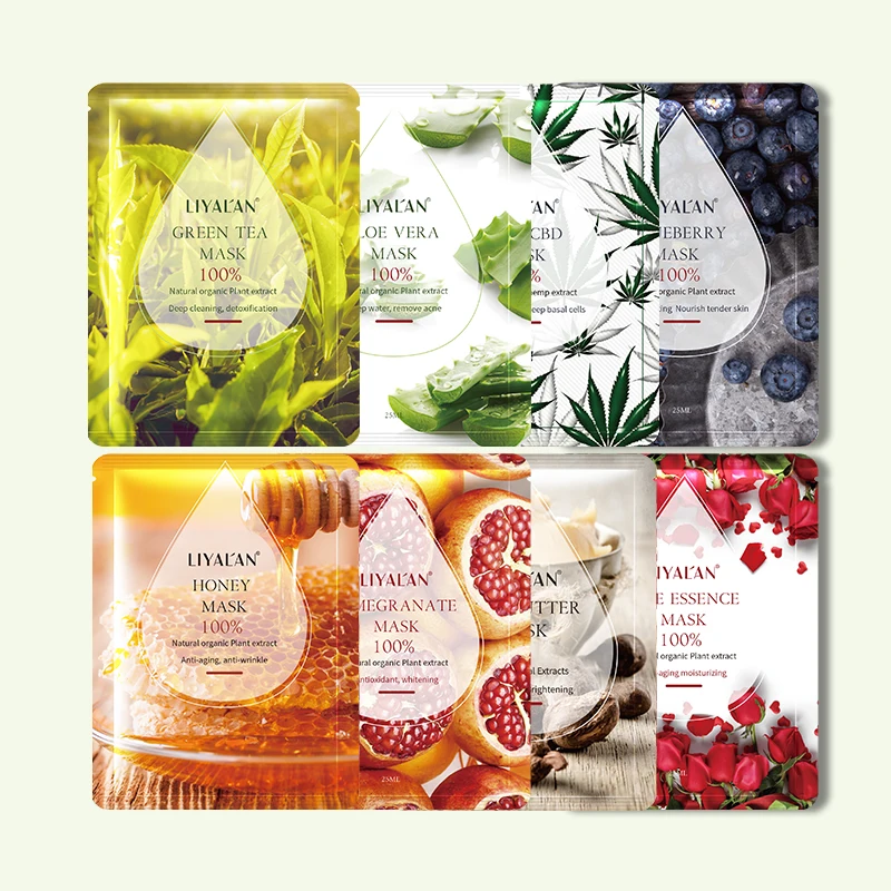 Beauty Face Skin Care Deep Hydration Natural Organic Blueberries Rose Pomegranate Facial Honey Sheet Mask
Beauty Face Skin Care Deep Hydration Natural Organic Blueberries Rose Pomegranate Facial Honey Sheet Mask