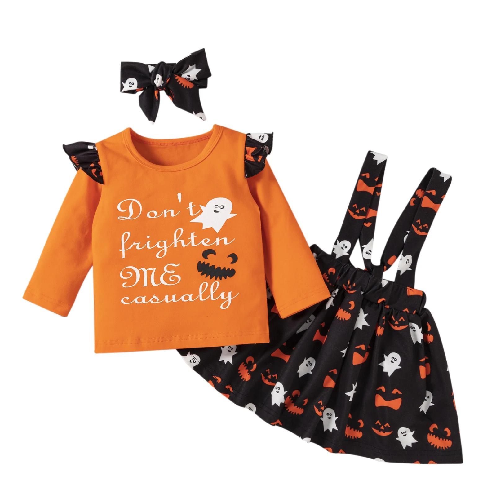 Newborn Baby My First Halloween Outfit Pumpkin Two pieces set Romper Dresses with Headband Baby Girls Clothes Set
Newborn Baby My First Halloween Outfit Pumpkin Two pieces set Romper Dresses with Headband Baby Girls Clothes Set