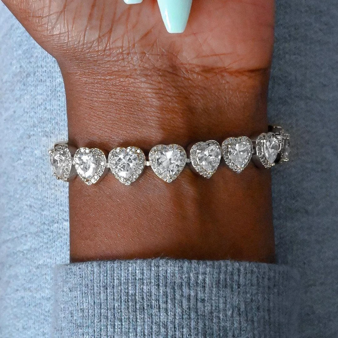 fashion women hiphop rapper jewelry AAA zirconia girls heart charm bangle bracelet, Silver gold
fashion women hiphop rapper jewelry AAA zirconia girls heart charm bangle bracelet, Silver gold