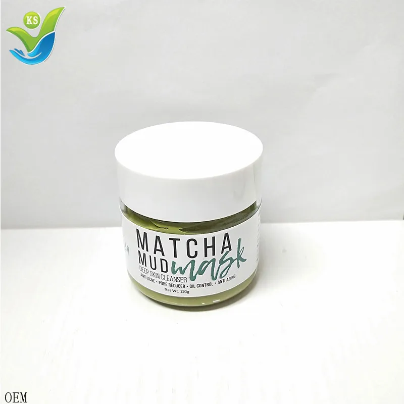 

2021 Wholesales Oil control balance deep cleansing dead sea pink blackhead removal facial skin care green matcha mud face Mask