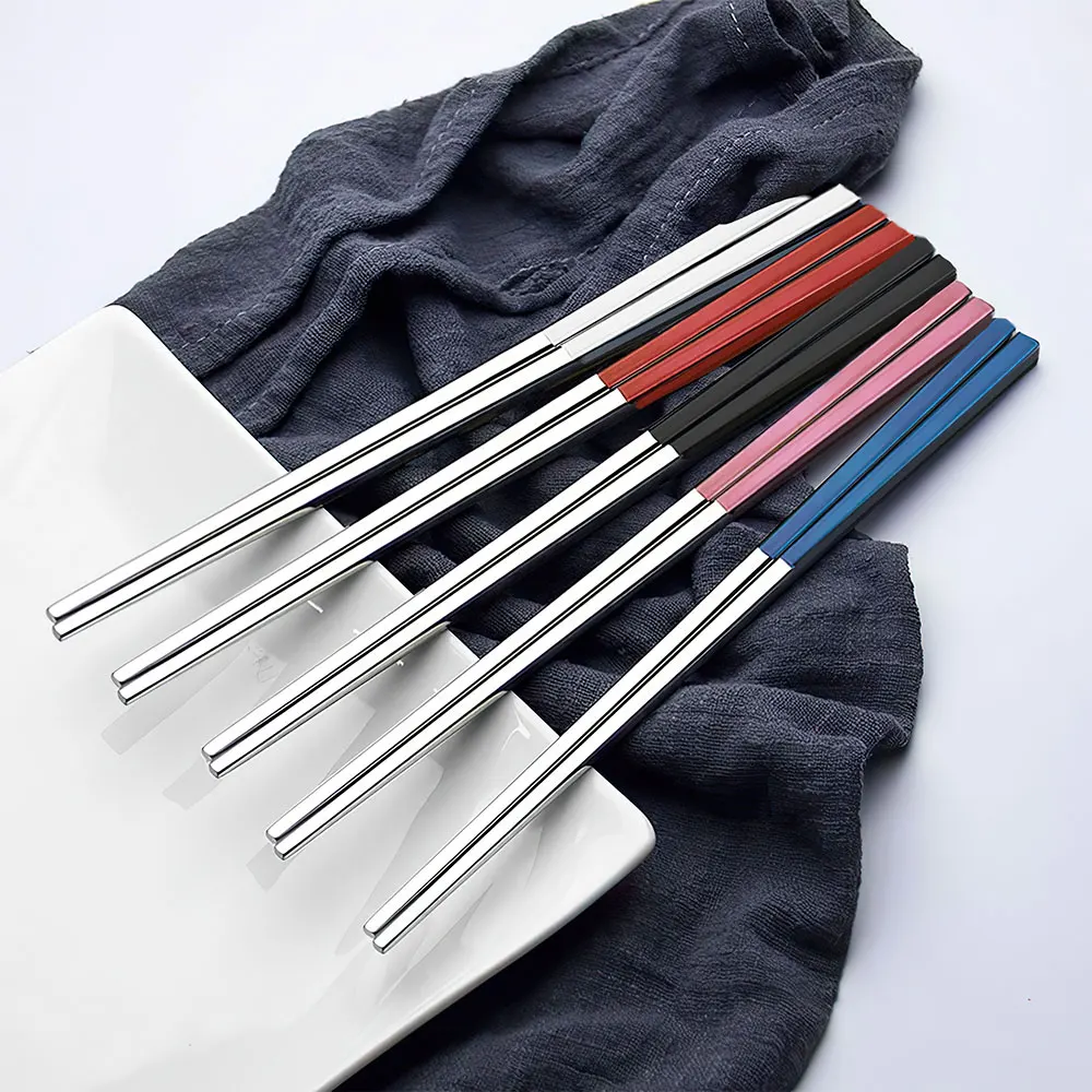 High polished Stainless steel plated gold mirror polished chopsticks