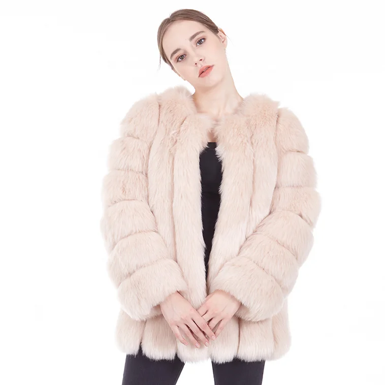 2020 New Arrivals Classic Medium Length O-neck Soft Beige Women Lady Faux Fur Coat Jacket
2020 New Arrivals Classic Medium Length O-neck Soft Beige Women Lady Faux Fur Coat Jacket