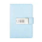 Macaron series password diary note book Thermo discolor leather pocket notebook