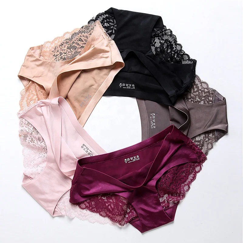 Wholesale Ladies Sexy Satin Ice Silk Underwear Women Briefs Seamless Plain Lace Women Panties
Wholesale Ladies Sexy Satin Ice Silk Underwear Women Briefs Seamless Plain Lace Women Panties